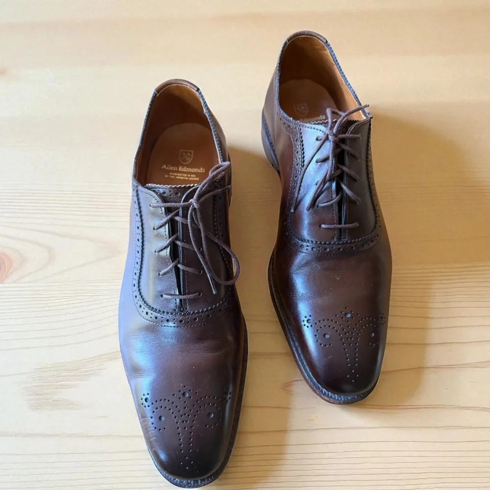 Allen Edmonds Cornwallis Brown Oxfords Size 11.5D